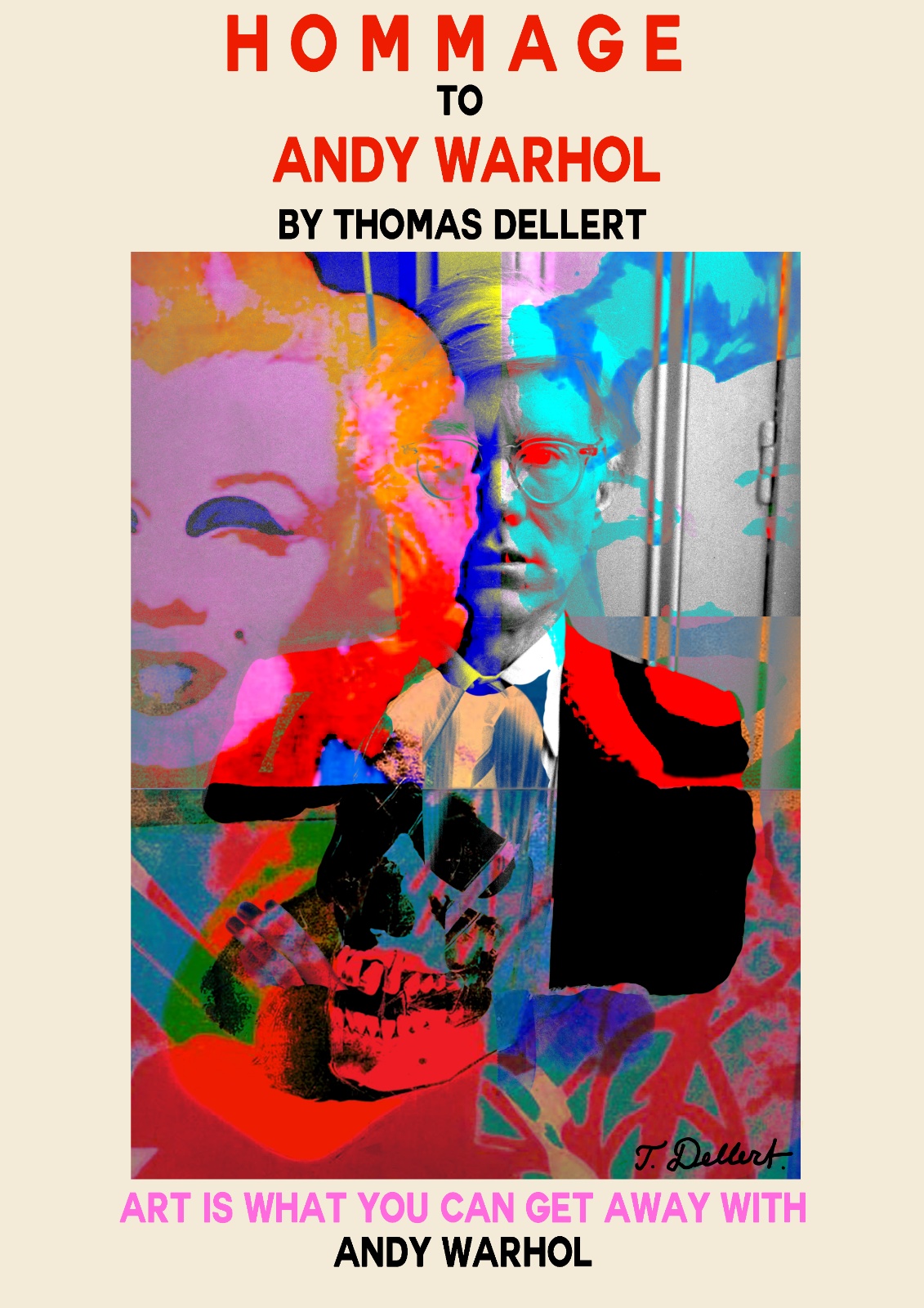 Andy warhol by thomas dellert poster 
